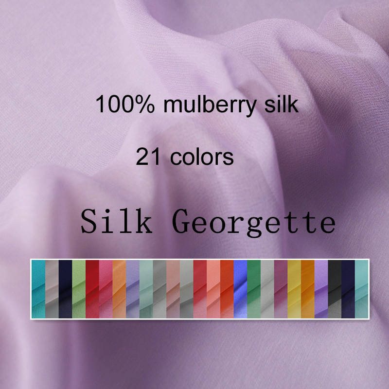 Linen Fabric Natural - 100cm*114cm Plain Silk Material Georgette Sheer