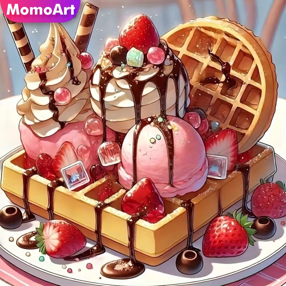 Embroidery Cream - Momoart Diamond Embroidery Ice Cream Painting