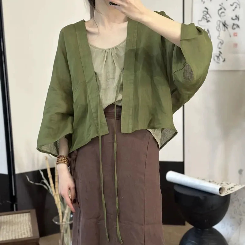 Linen Fabric Natural - 2026 summer high-end advanced sense thin