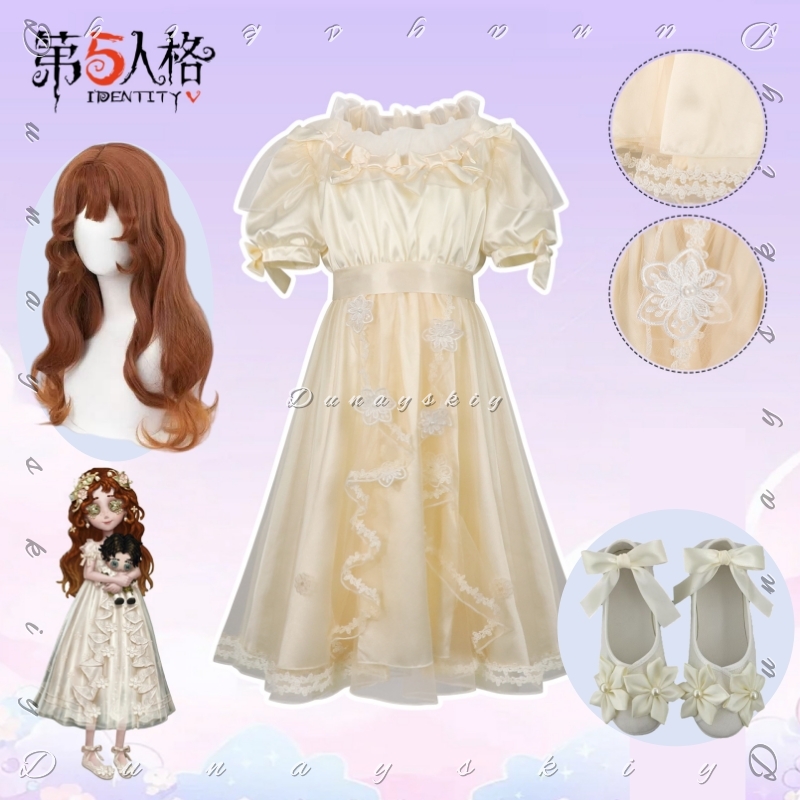 Embroidery Yellow Dress - Identity V Little Girl Oedipus Cosplay