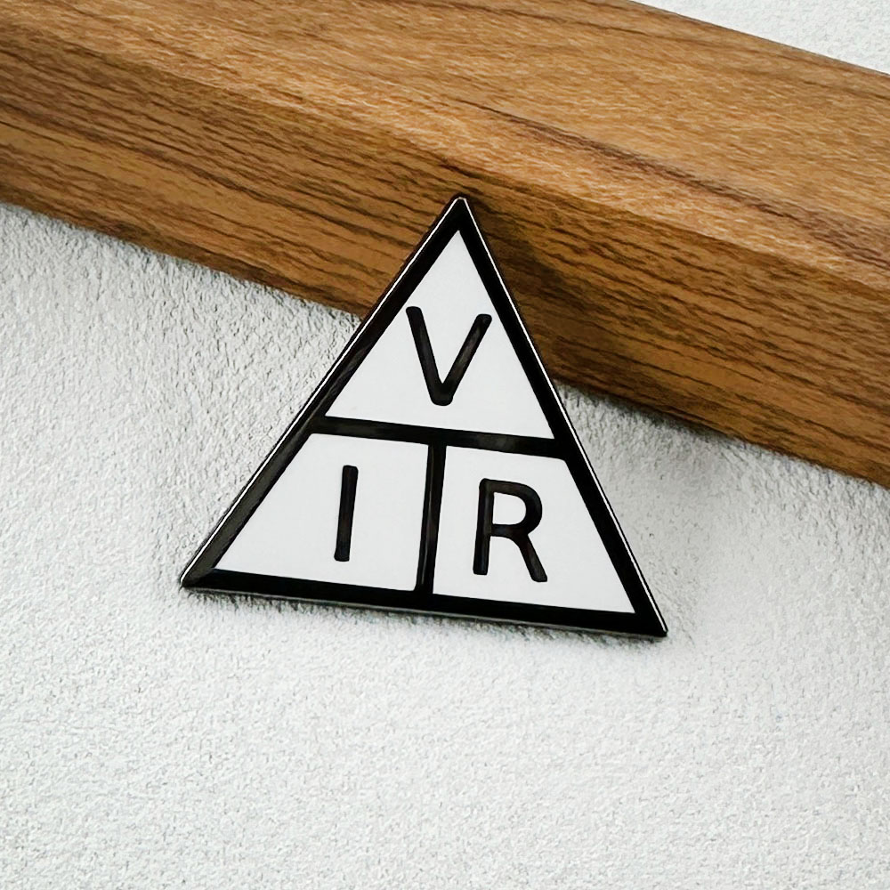 Embroidery Initials - Ohm'S Law Triangle Brooch Physics Science