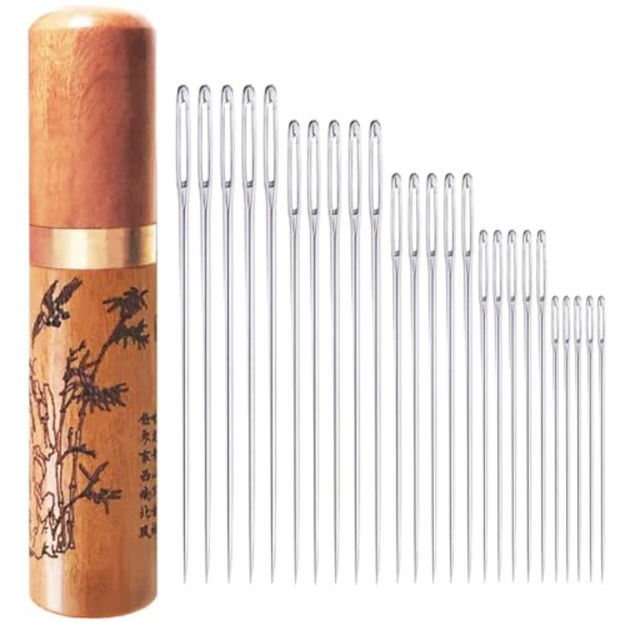 Embroidery Pattern - Large Eye Sewing Needles, Embroidery Needles,