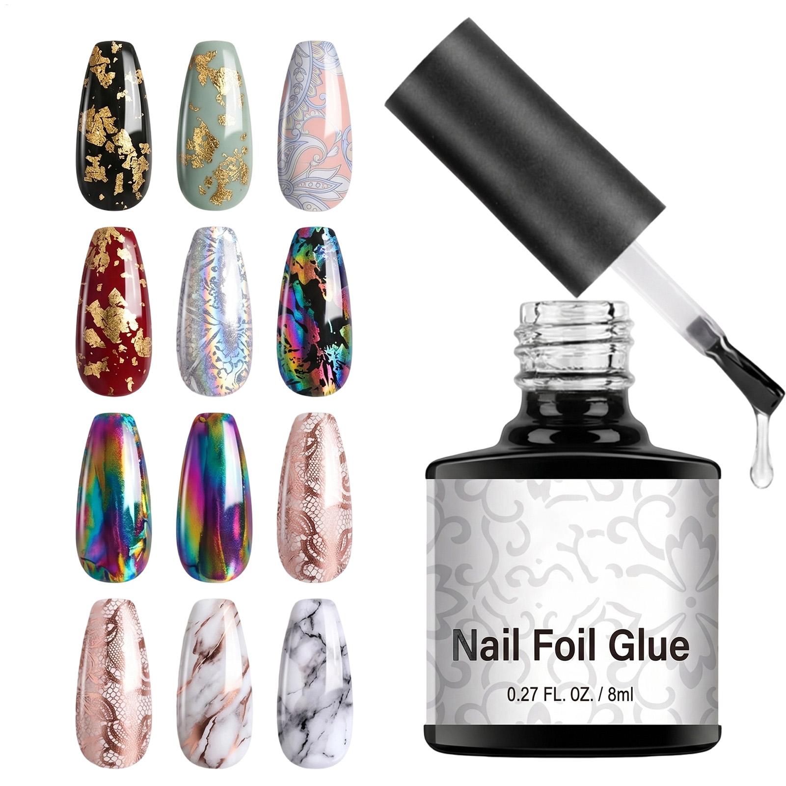 Transfer Paper Carbon - Nail Foil Glue 8ml Transfer Foil