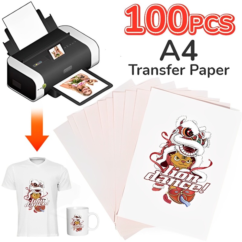 Transfer Paper Carbon - 100-10Pcs A4 Sublimation Heat Transfer Papers