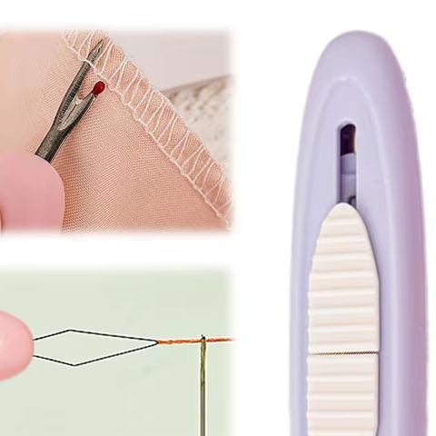 Embroidery Removal Tool - 2 In 1 Needle Threader Seam