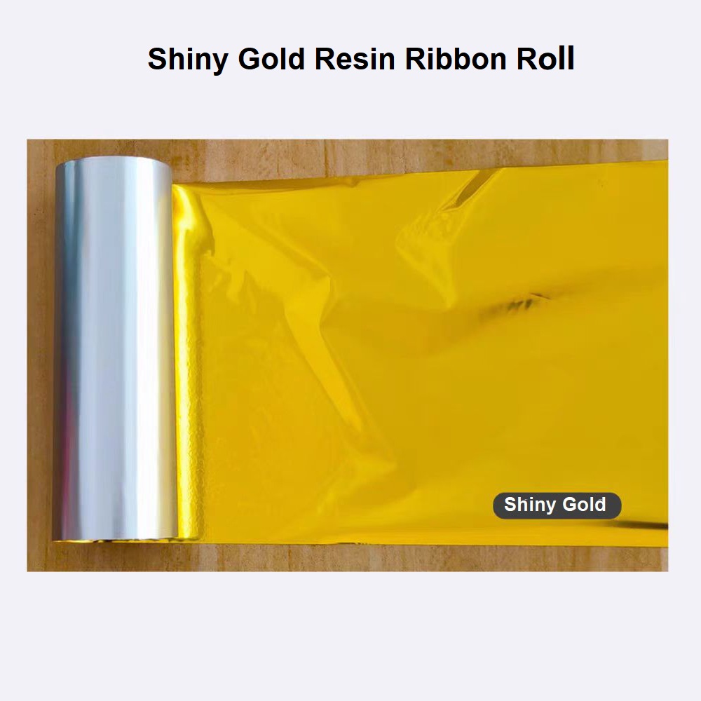 Transfer Paper Carbon - Bright Gold Foil Resin Ribbon 50-110mm