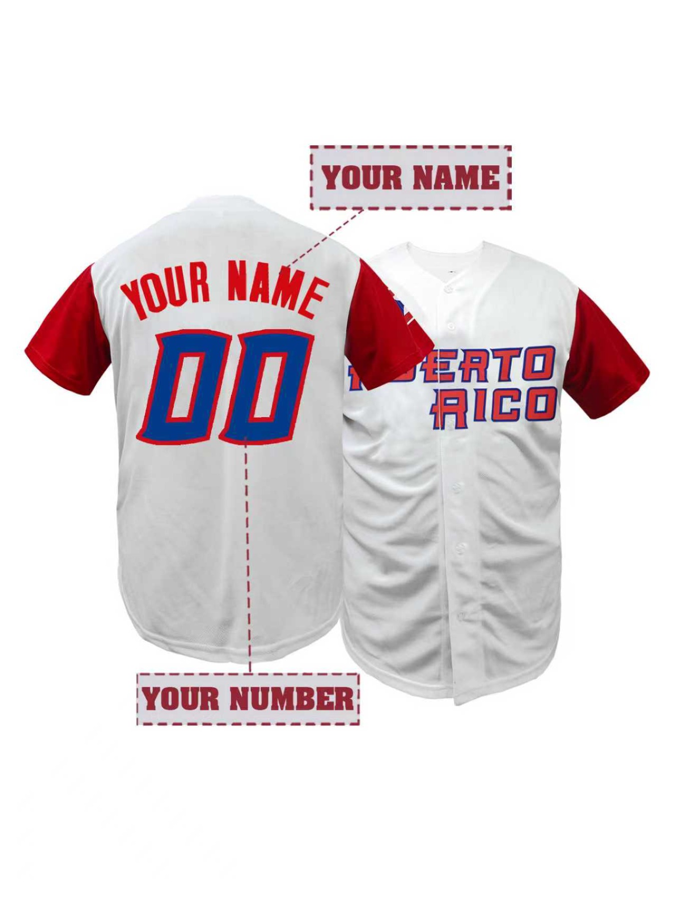 Embroidery Jersey - Men's Personalized Name And Number Baseball