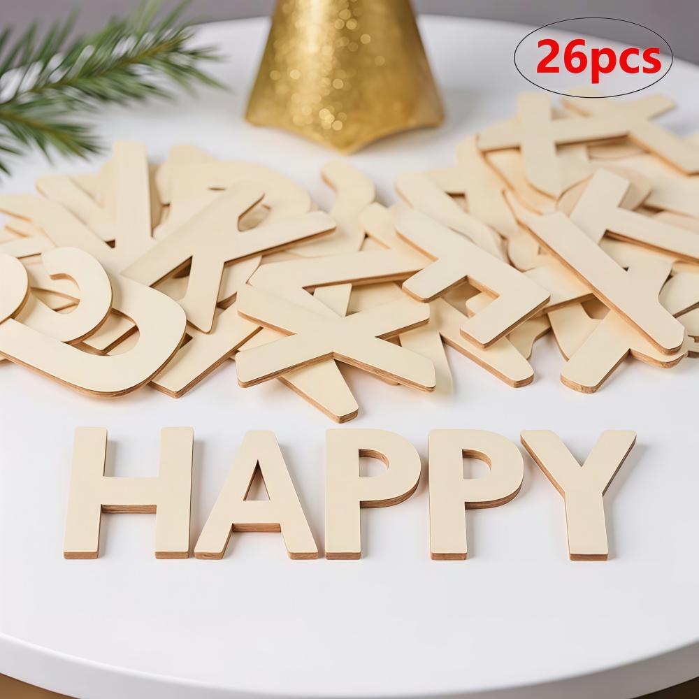 26pcs Designable Wood Letters  - огляд і ціна Embroidery Writing