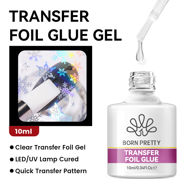 BORN PRETTY Nail Foil Glue Gel - огляд і ціна Transfer Paper Carbon