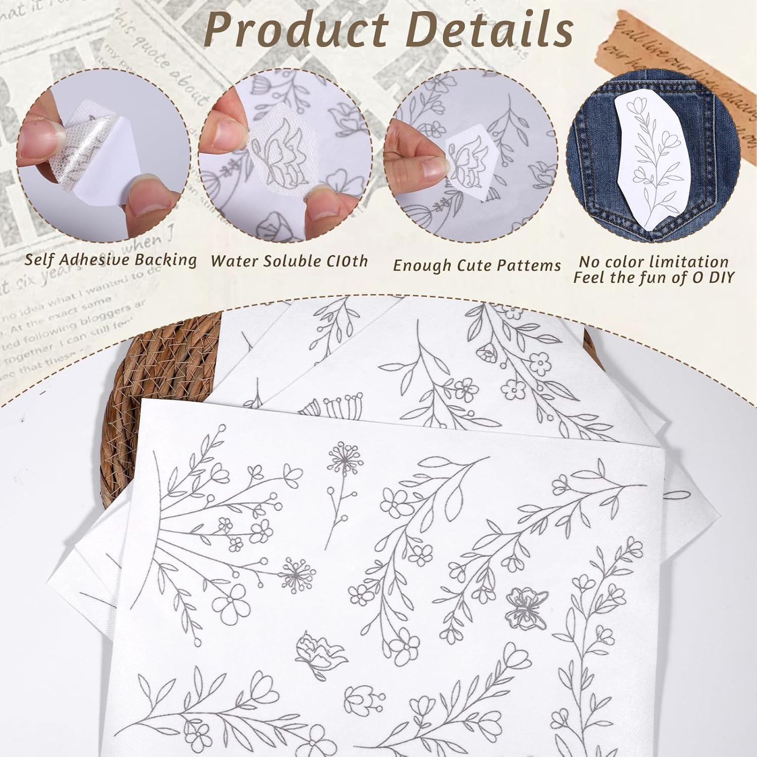 Stick & Stitch Water Soluble E - огляд і ціна Embroidery Web