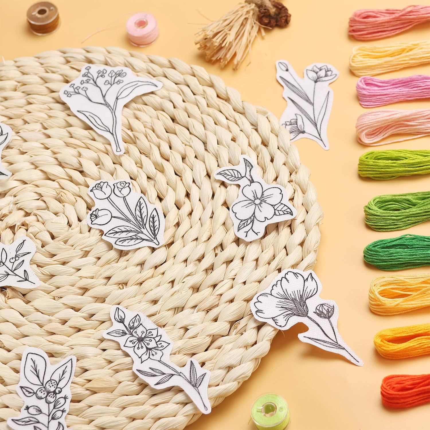 50Pcs Water Soluble Embroidery - огляд і ціна Embroidery Web