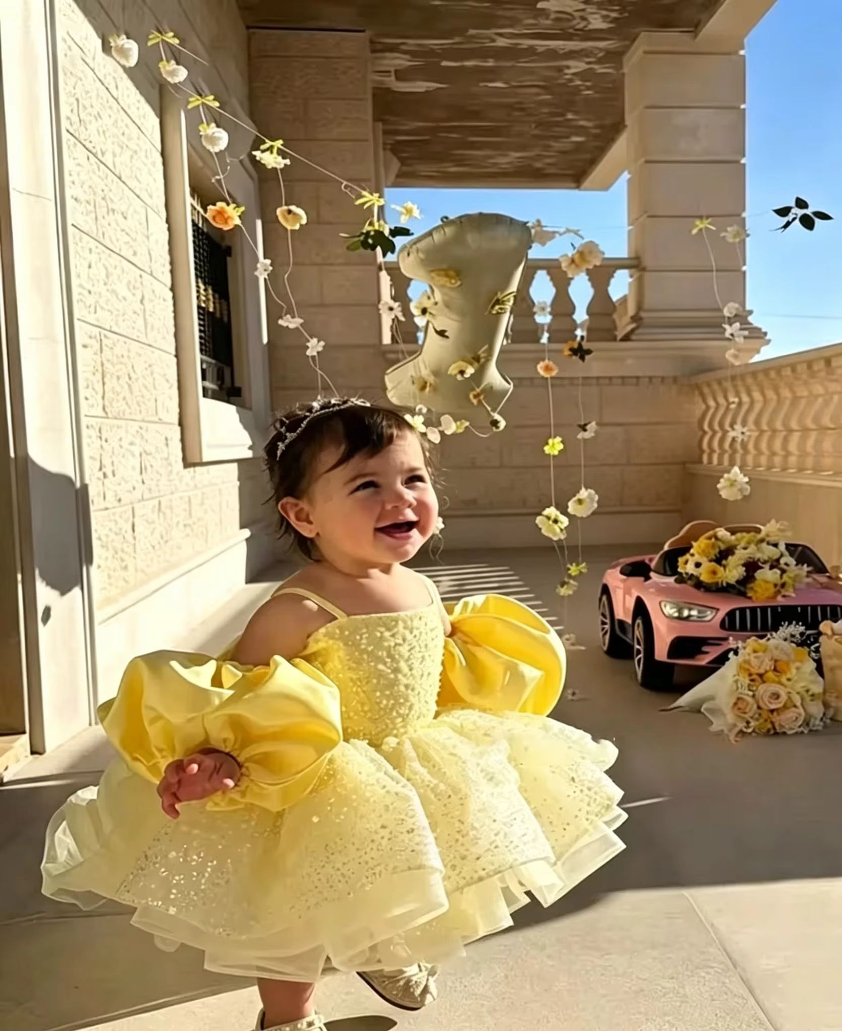 Cute Yellow Flower Girl Dresse - огляд і ціна Embroidery Yellow Dress