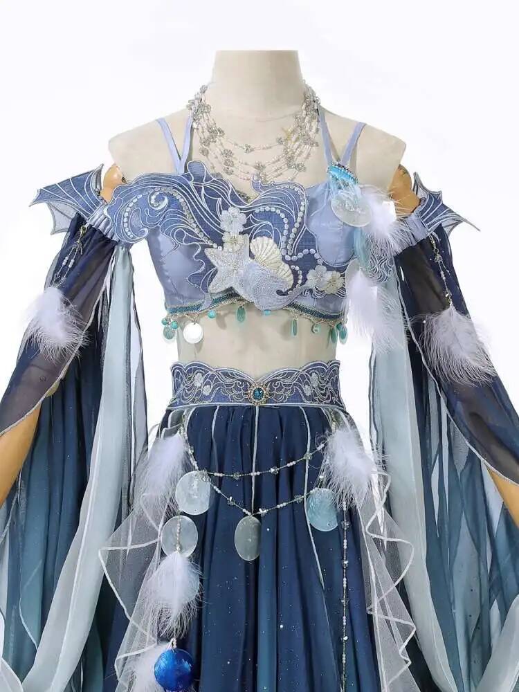 Exotic Blue Dress Heavy Embroi - огляд і ціна Embroidery Skirt