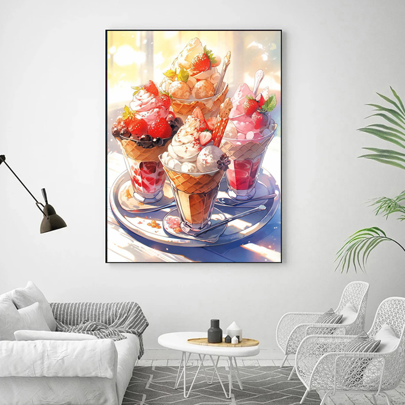 Cartoon Food Full Crystal Diam - огляд і ціна Embroidery Cream