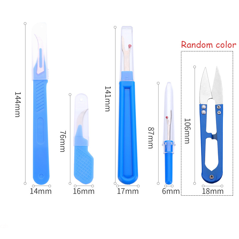 5Pcs Blue Sewing Ripper Kit wi - огляд і ціна Embroidery Removal Tool