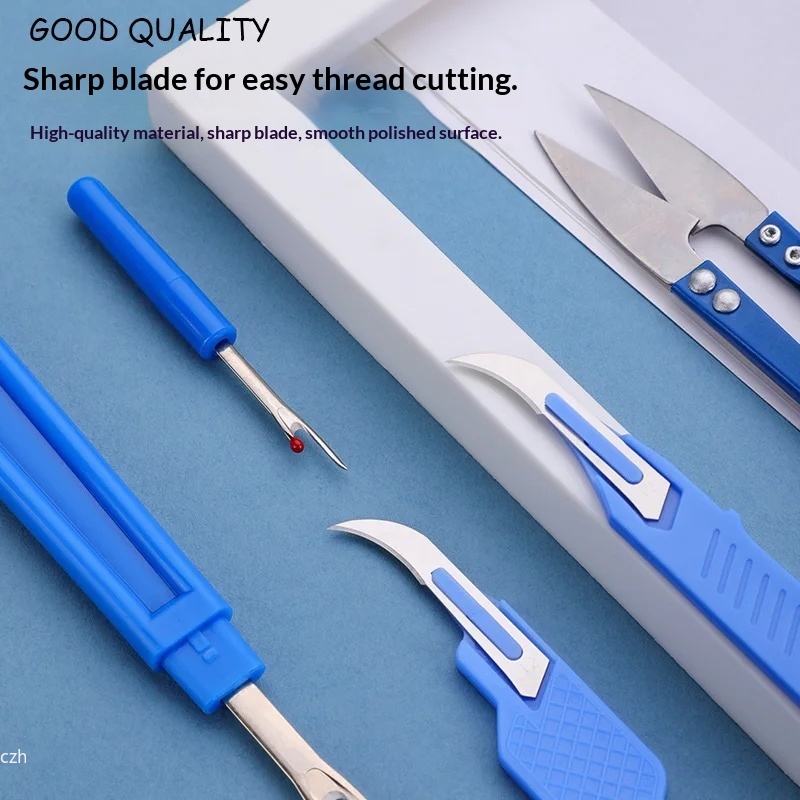 5Pcs Blue Sewing Ripper Kit wi - огляд і ціна Embroidery Removal Tool
