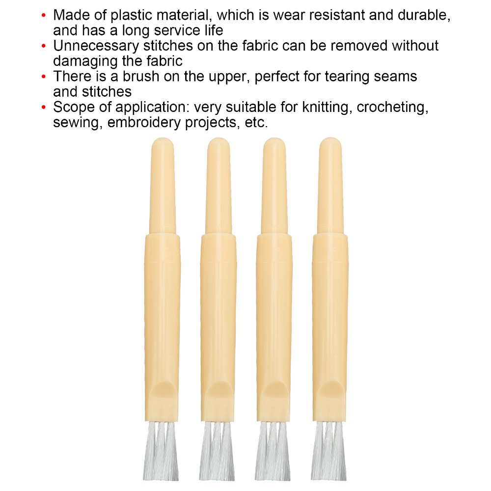 4pcs Durable Plastic Stitch Re - огляд і ціна Embroidery Removal Tool