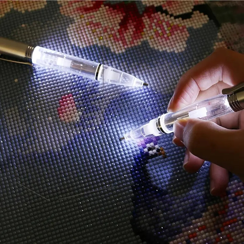 LED Light Diamond Painting Pen - огляд і ціна Embroidery Handicraft