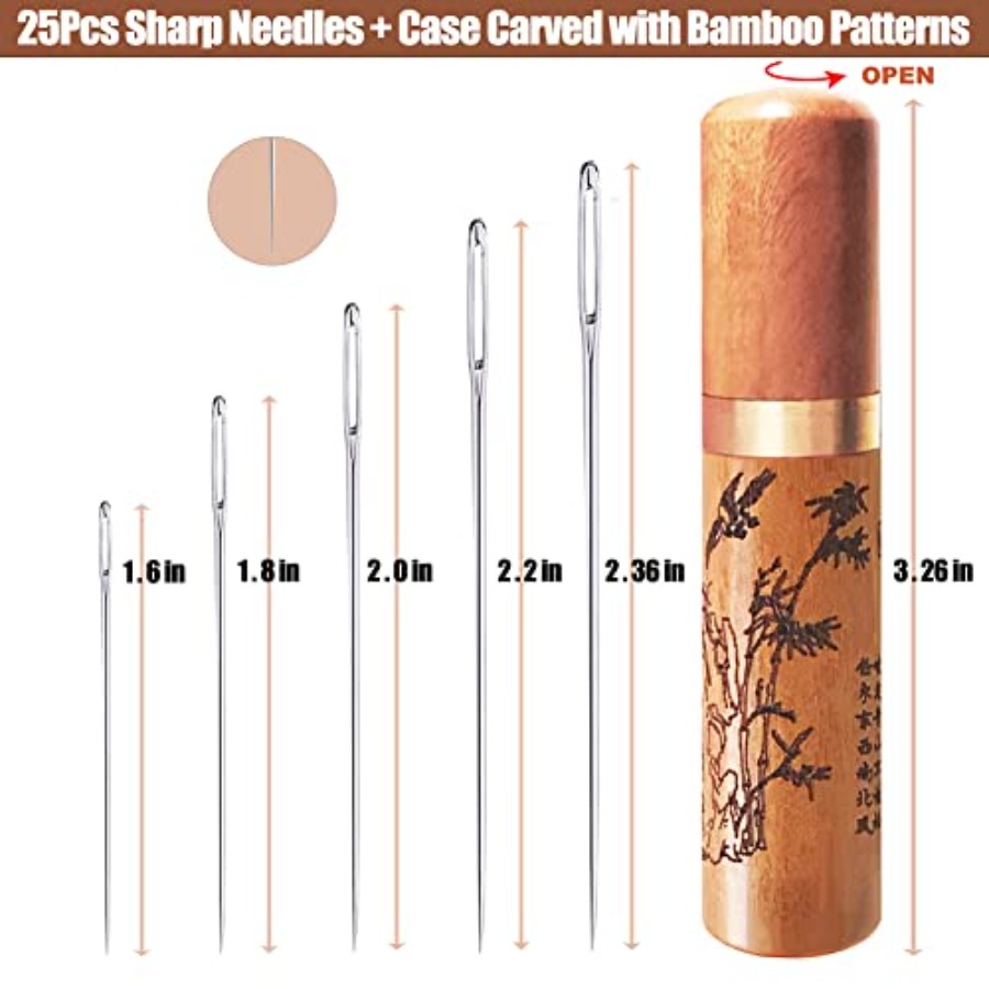 Large Eye Sewing Needles, Embr - огляд і ціна Embroidery Pattern