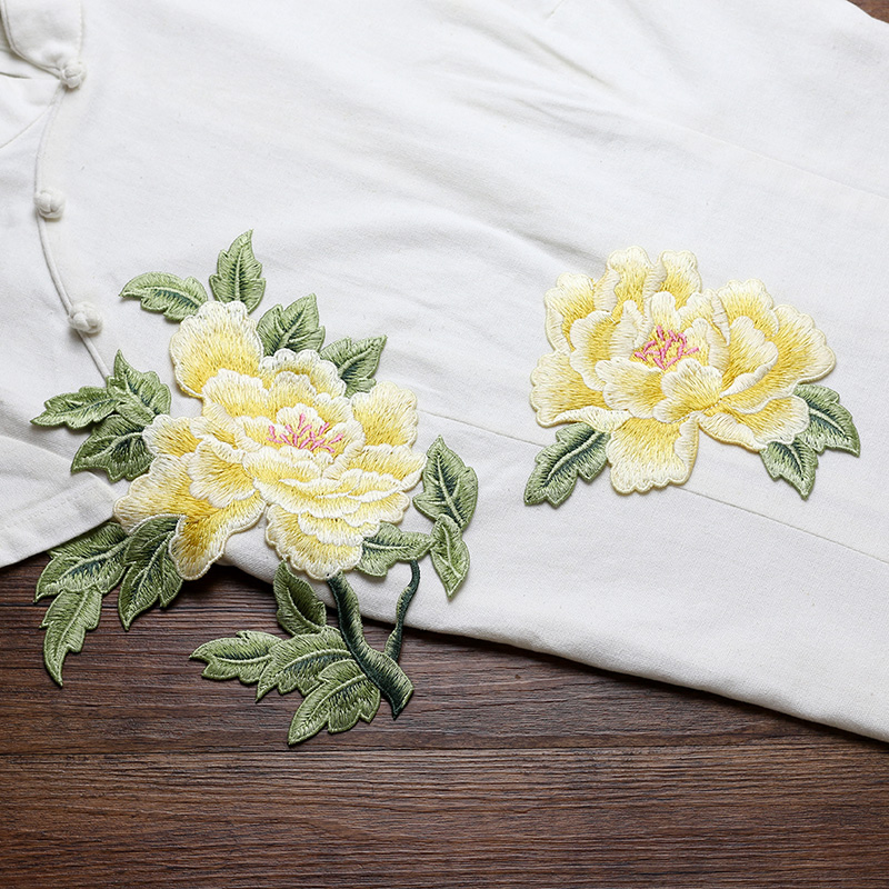 1 Pair Red Pink Yellow Embroid - огляд і ціна Embroidery Yellow Dress