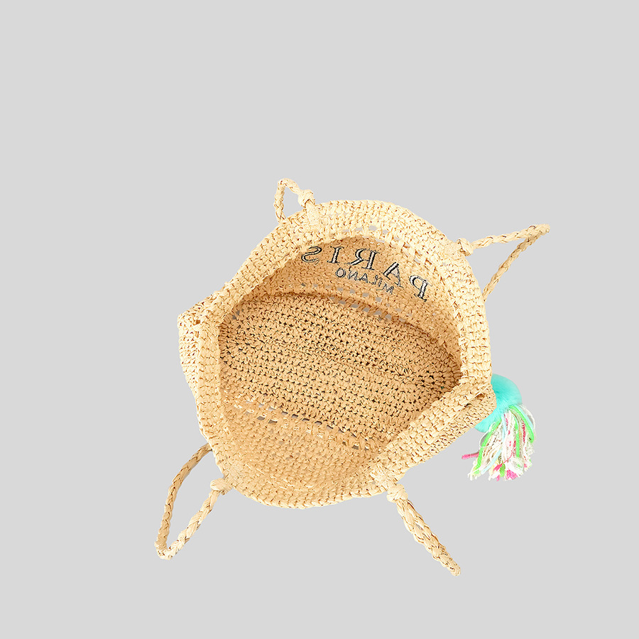 Casual Hollow Straw Tote Bag L - огляд і ціна Embroidery Bali