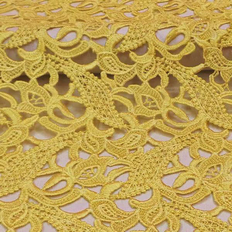 high-end lace cloth yellow ste - огляд і ціна Embroidery Yellow Dress