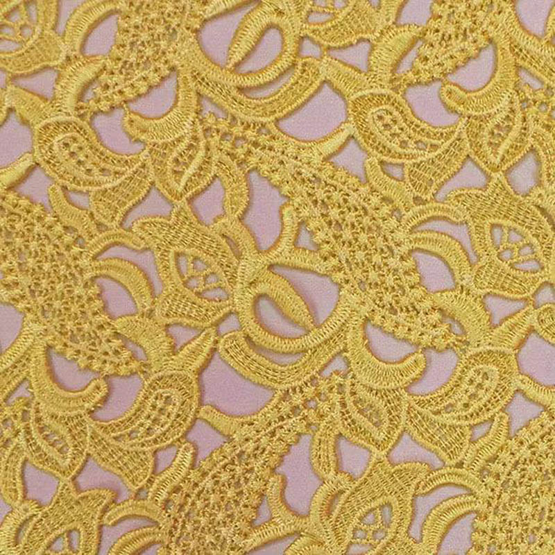 high-end lace cloth yellow ste - огляд і ціна Embroidery Yellow Dress
