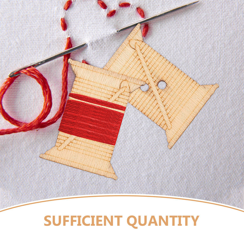 100Pcs Wooden Embroidery Floss - огляд і ціна Embroidery Handicraft