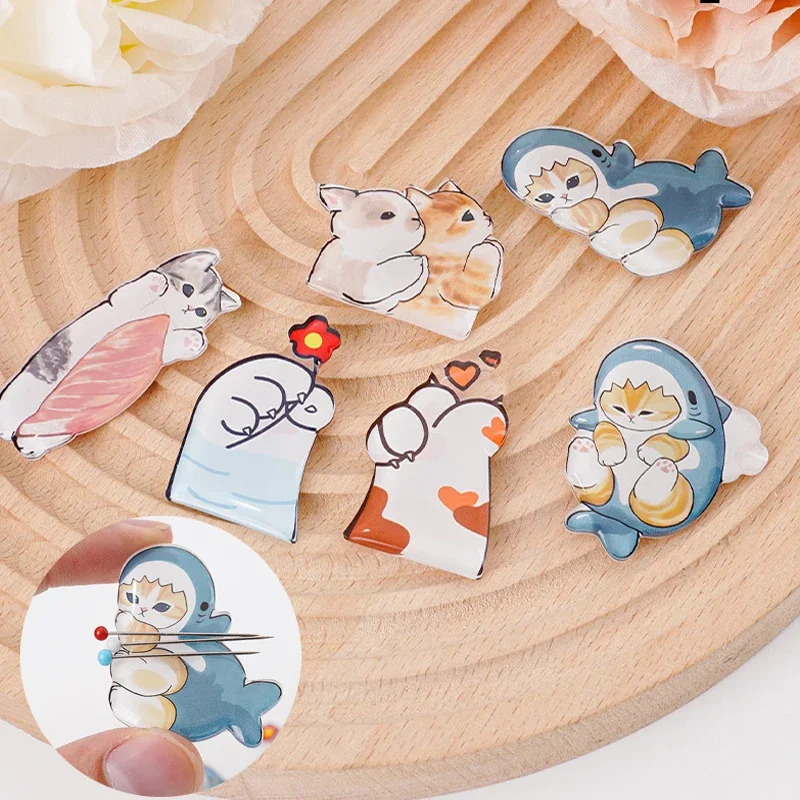 Cute cat acrylic needle, 1 pie - огляд і ціна Needle Minder Magnet