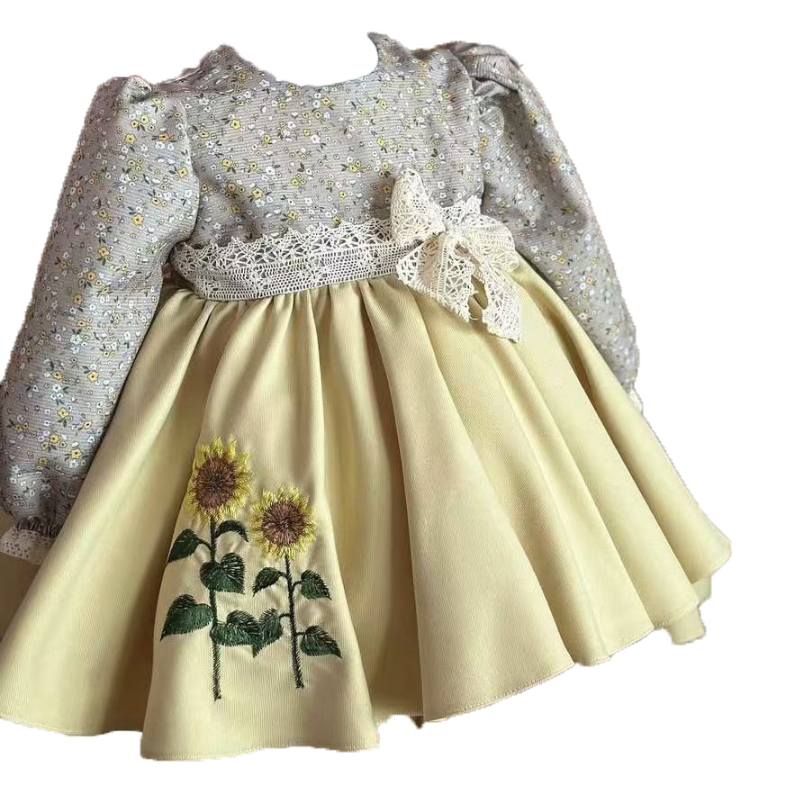 Baby Girl Spring Summer Yellow - огляд і ціна Embroidery Yellow Dress