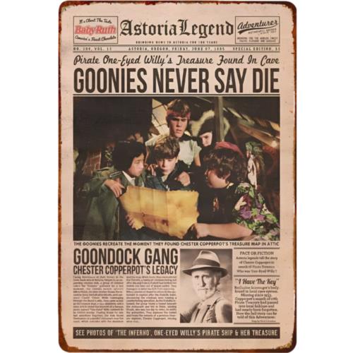 Vintage Goonies Never Say Die  - огляд і ціна Embroidery Writing