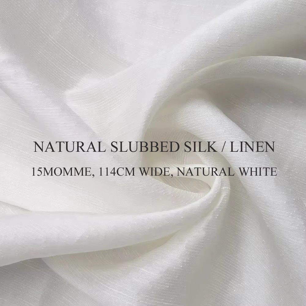 Mulberry Silk Linen 45'' Wide  - огляд і ціна Linen Fabric Natural