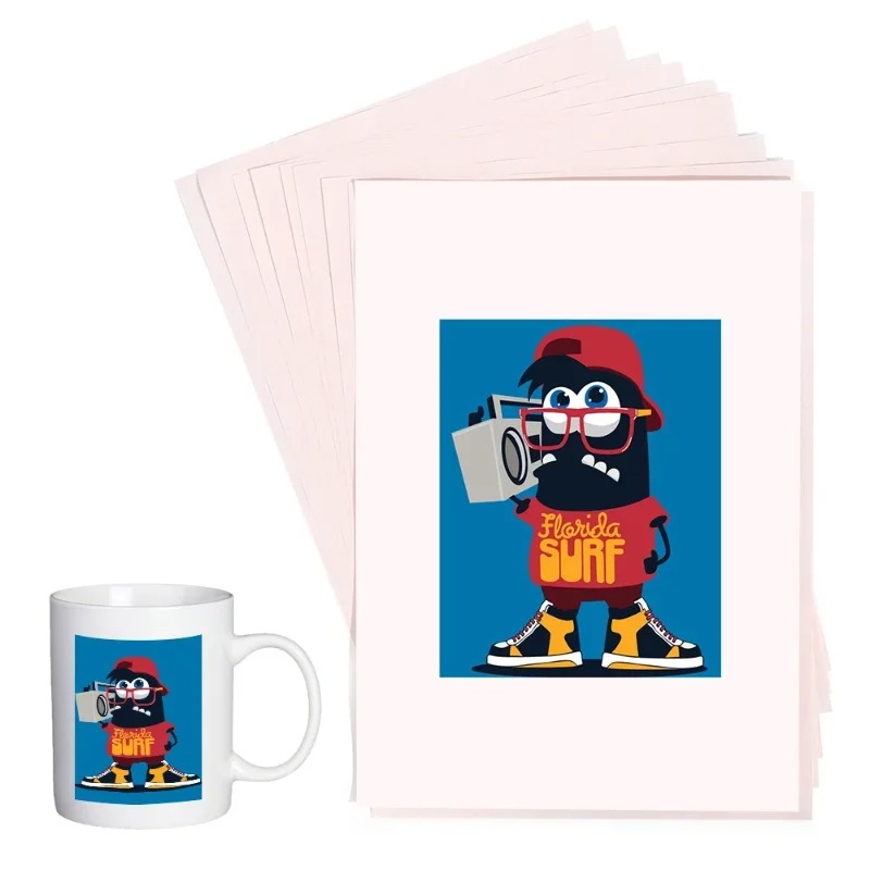 100-10Pcs A4 Sublimation Heat  - огляд і ціна Transfer Paper Carbon