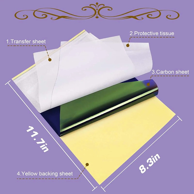 100/50/30/10/5pcs Tattoo Trans - огляд і ціна Transfer Paper Carbon