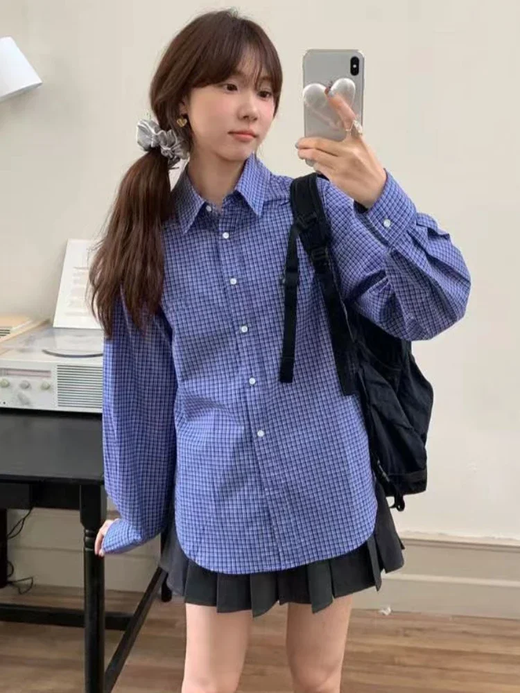 Vintage Blue Plaid Shirts for  - огляд і ціна Embroidery Jersey