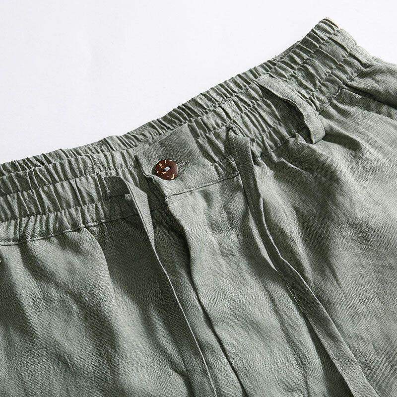 Loose Cotton Linen Men's Casua - огляд і ціна Linen Fabric Natural