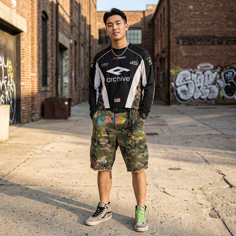 Hip Hop Y2K Streetwear Men Mat - огляд і ціна Embroidery Jersey