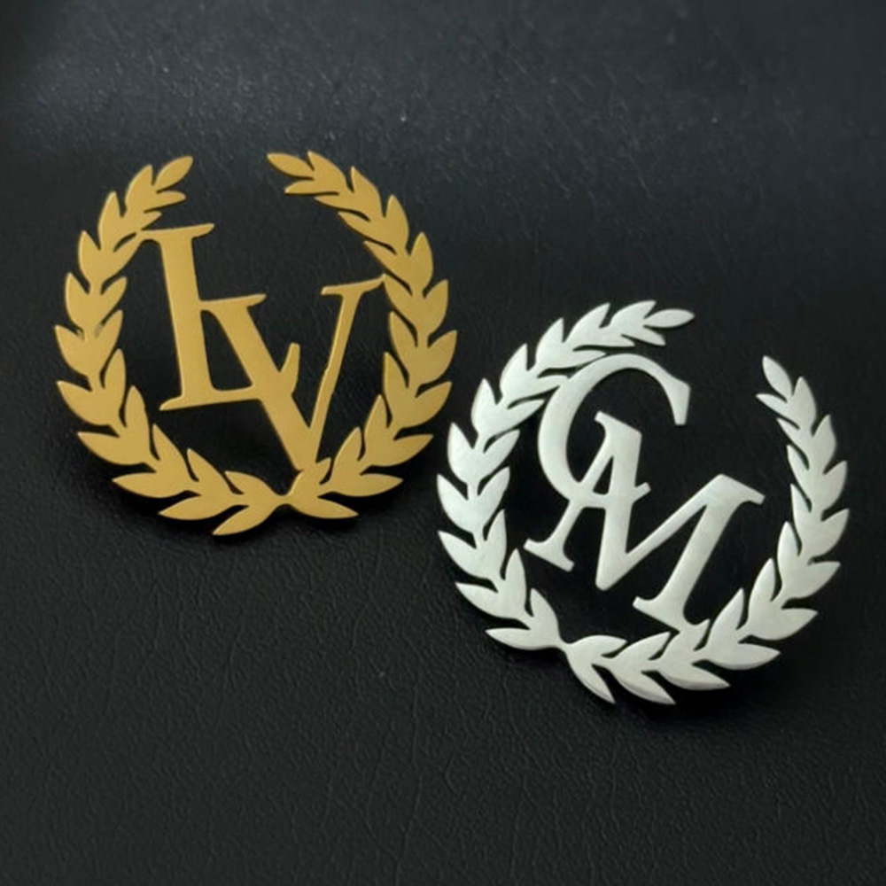 Customized brooch, olive flowe - огляд і ціна Embroidery Initials