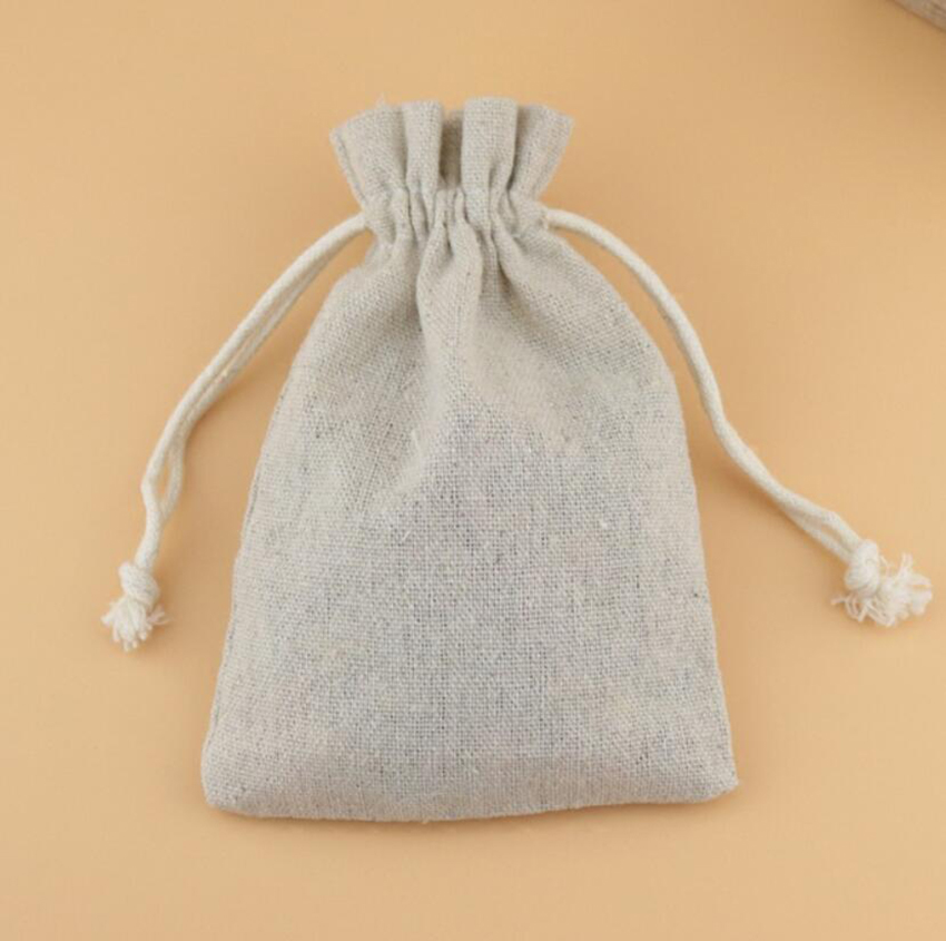 50PCS Linen Drawstring Bags Je - огляд і ціна Linen Fabric Natural