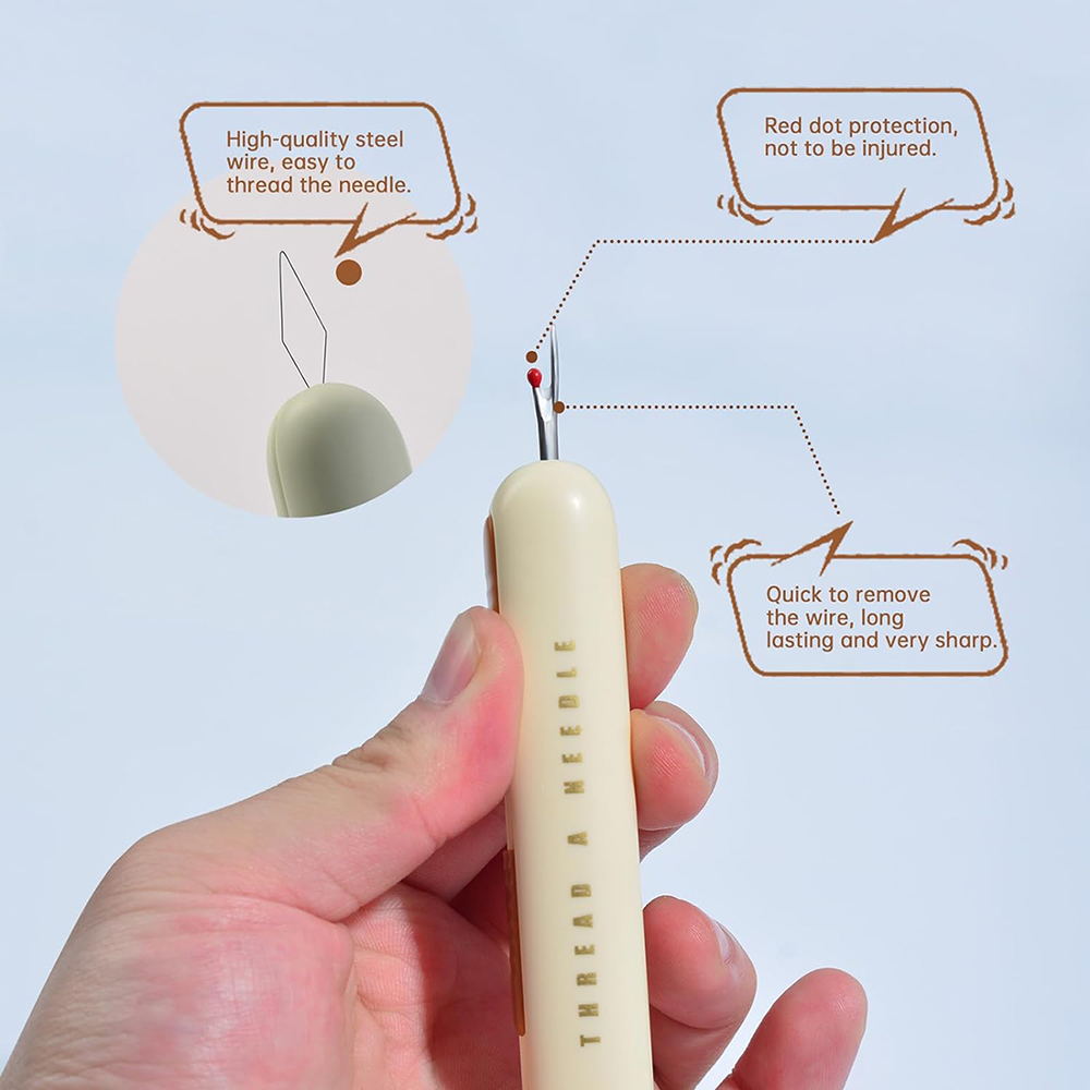 2 in 1 Needle Threader Seam Ri - огляд і ціна Embroidery Removal Tool