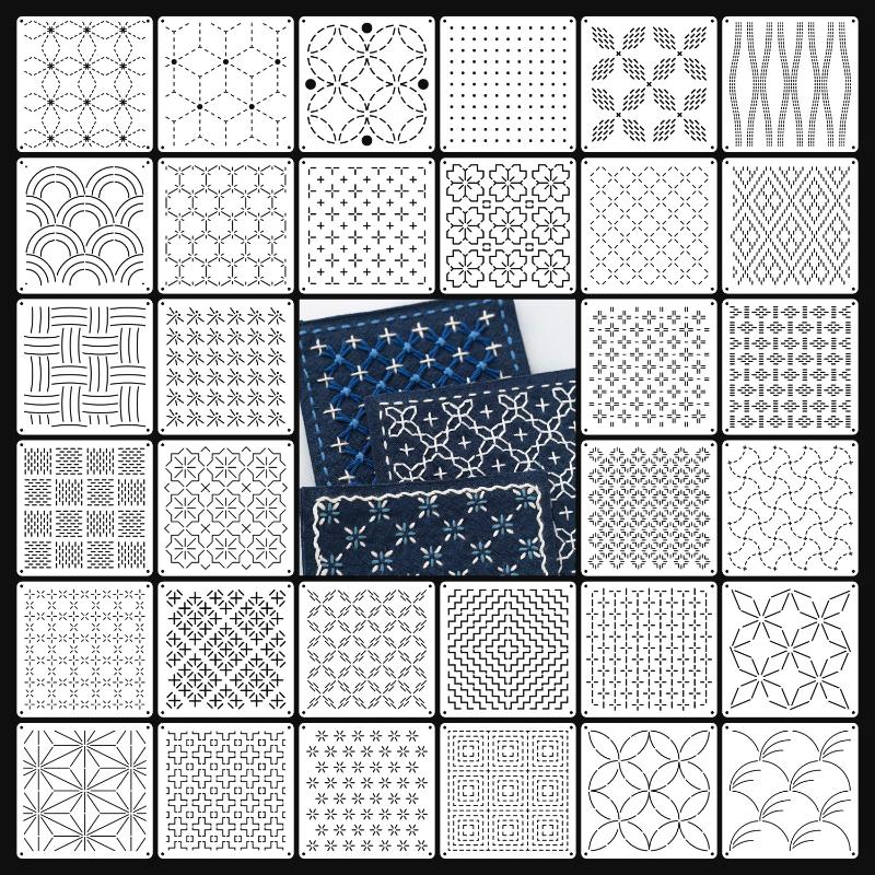 [J]9/32Pcs Sashiko Embroidery  - огляд і ціна Embroidery Handicraft