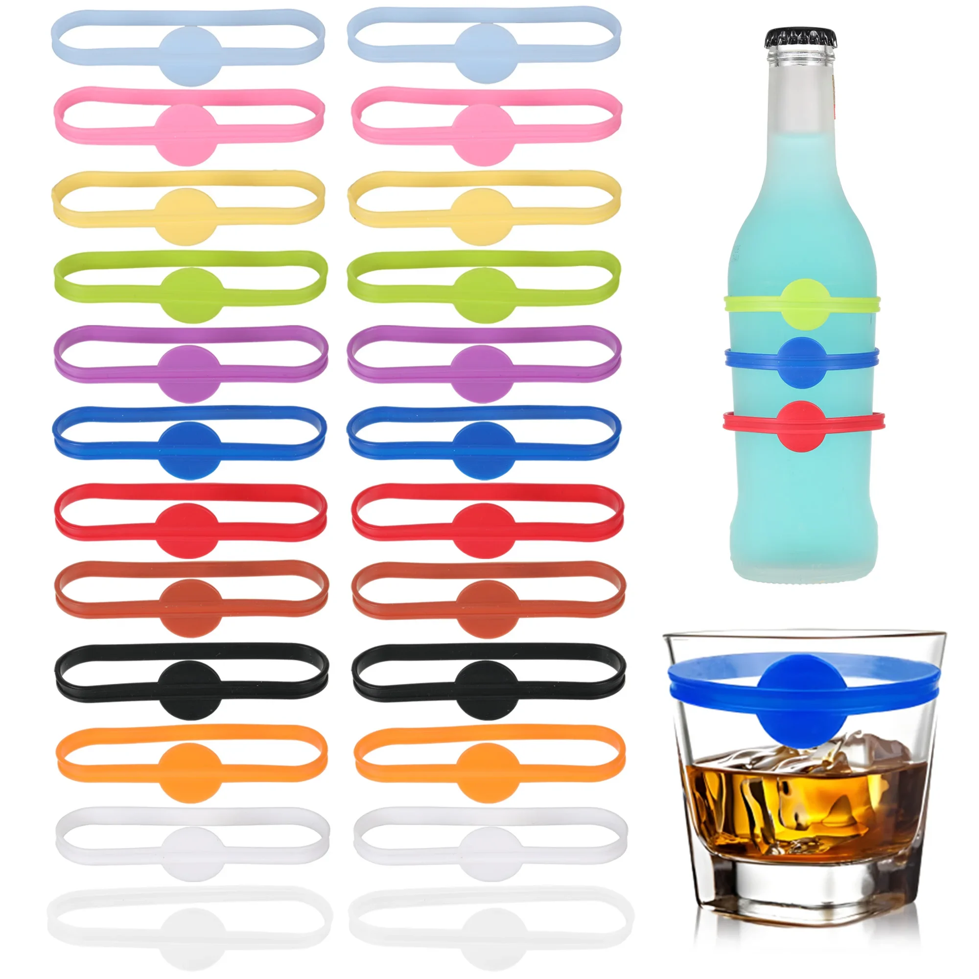 24pcs Wine Labels Glasses Drin - огляд і ціна Embroidery Writing