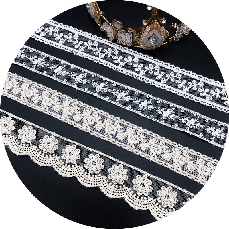 3Yards/Lot Embroidery White Be - огляд і ціна Embroidery Jersey