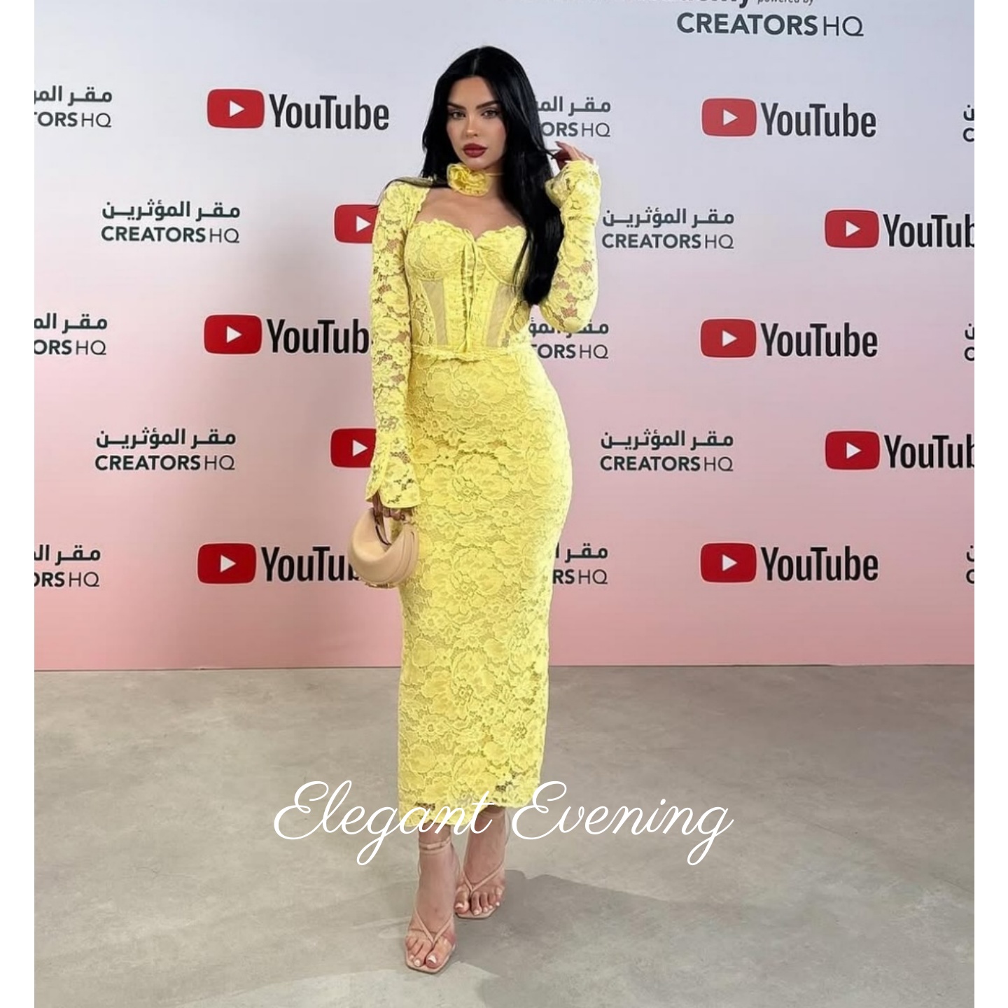 Yellow Lace Prom Dress Mermaid - огляд і ціна Embroidery Yellow Dress