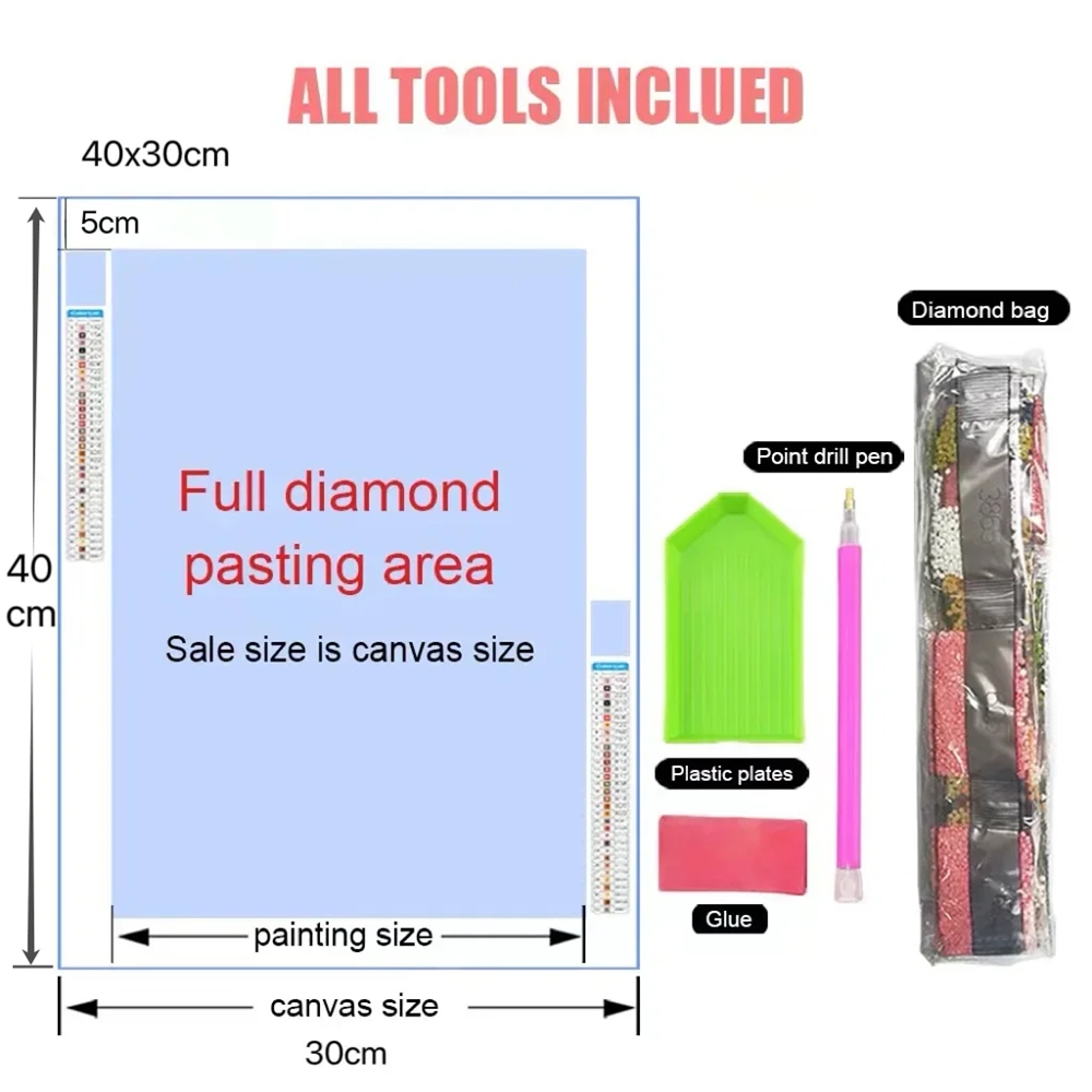 5d DIY Diamond Art Painting Ki - огляд і ціна Embroidery Bali