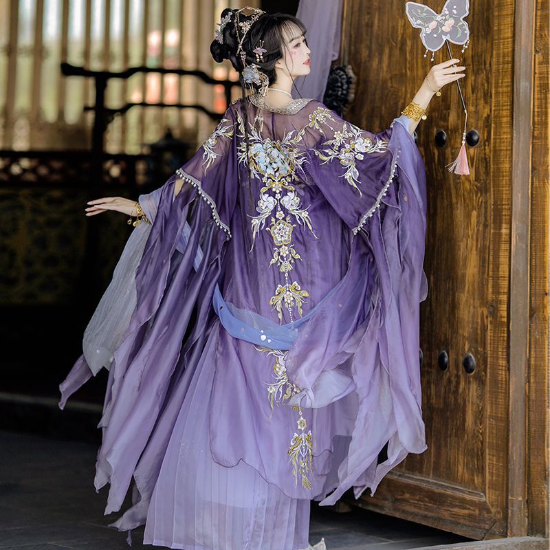 Chinese Hanfu Dress Women Trad - огляд і ціна Embroidery Yellow Dress