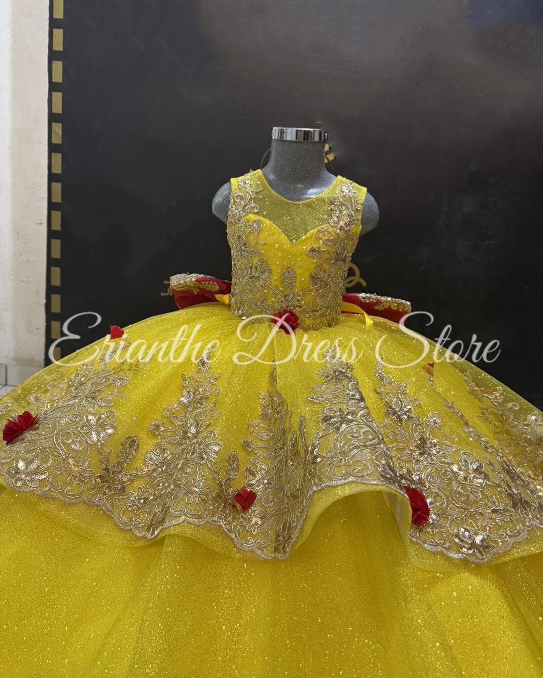Yellow Flower Girl Dress For W - огляд і ціна Embroidery Yellow Dress