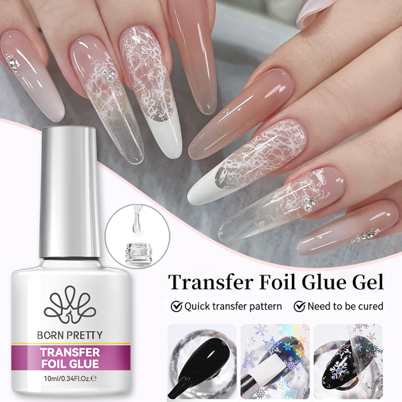 BORN PRETTY Nail Foil Glue Gel - огляд і ціна Transfer Paper Carbon