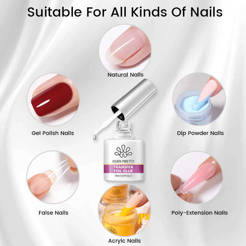 BORN PRETTY Nail Foil Glue Gel - огляд і ціна Transfer Paper Carbon